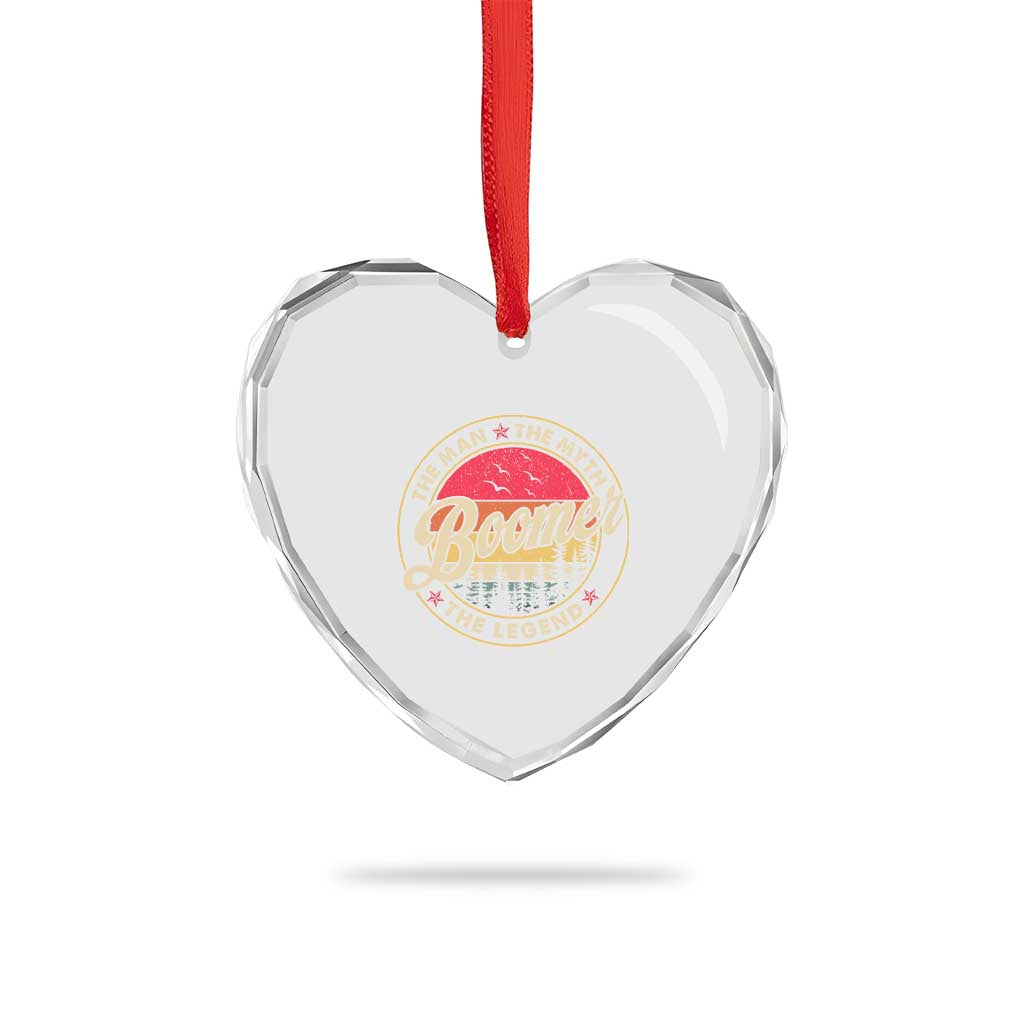 Boomers Generation Heart Crystal Glass Ornament The Man The Myth The Legend TS10 Print Your Wear