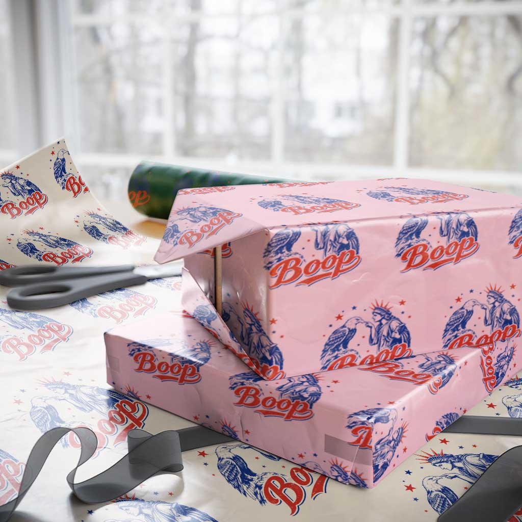 Boop Statue of Liberty and Eagle 4th of July Wrapping Paper Roll