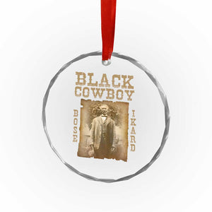 Bose Ikard Crystal Glass Ornament Black Cowboy Western Legend Vintage TS02 Print Your Wear