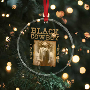 Bose Ikard Crystal Glass Ornament Black Cowboy Western Legend Vintage TS02 Print Your Wear