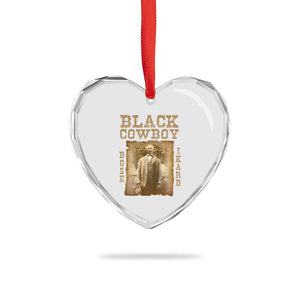 Bose Ikard Heart Crystal Glass Ornament Black Cowboy Western Legend Vintage TS02 Print Your Wear