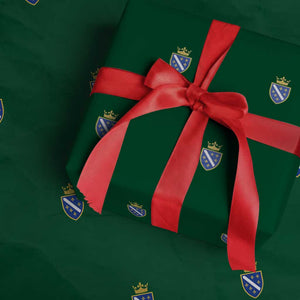 Bosnia and Herzegovina Flag Emblem with Crown Wrapping Paper Roll