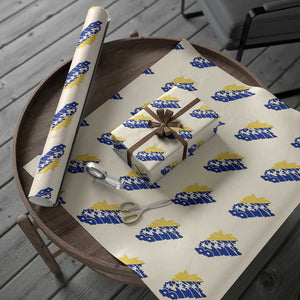 Bosnia And Herzegovina Word Art Map Wrapping Paper Roll Bosnian Pride Gift