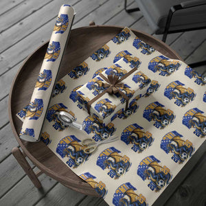 Bosnian Dragon Fudbal Fan Wrapping Paper Roll Bosnia And Herzegovina Pride