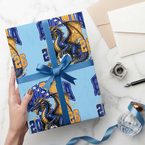 Bosnian Dragon Fudbal Fan Wrapping Paper Roll Bosnia And Herzegovina Pride