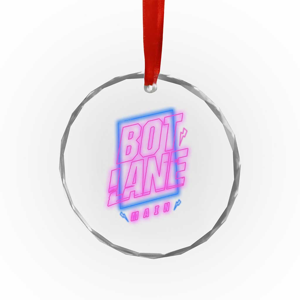 Bot Lane Main Cyberpunk Neon Style Crystal Glass Ornament Gaming Quote Gift TS12 Print Your Wear