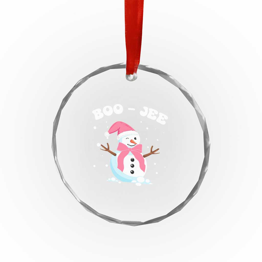 Bougie Snowman Crystal Glass Ornament Pink Christmas Xmas Gifts TS10 Print Your Wear