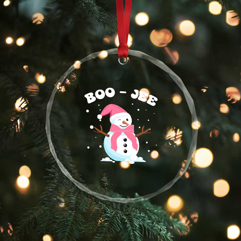 Bougie Snowman Crystal Glass Ornament Pink Christmas Xmas Gifts TS10 Print Your Wear