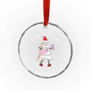 Boujee Christmas Tree Cake Crystal Glass Ornament Out Here Lookin' Like A Snack TS02 Print Your Wear