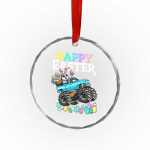Boys Happy Easter Bunny Monster Truck Crystal Glass Ornament Eggs Cool Rabbit Car Lovers Toddler TS10 Print Your Wear