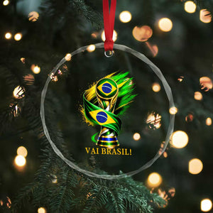 Brazil Soccer Fan 2026 Gift Crystal Glass Ornament Vai Brasil TS12 Print Your Wear