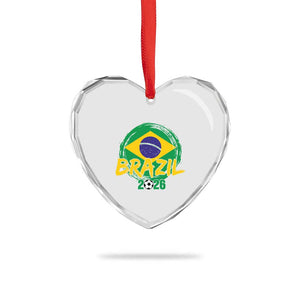 Brazil Soccer Fan Brasil Flag Heart Crystal Glass Ornament Brazilian Football Game Day Supporter TS14 Print Your Wear
