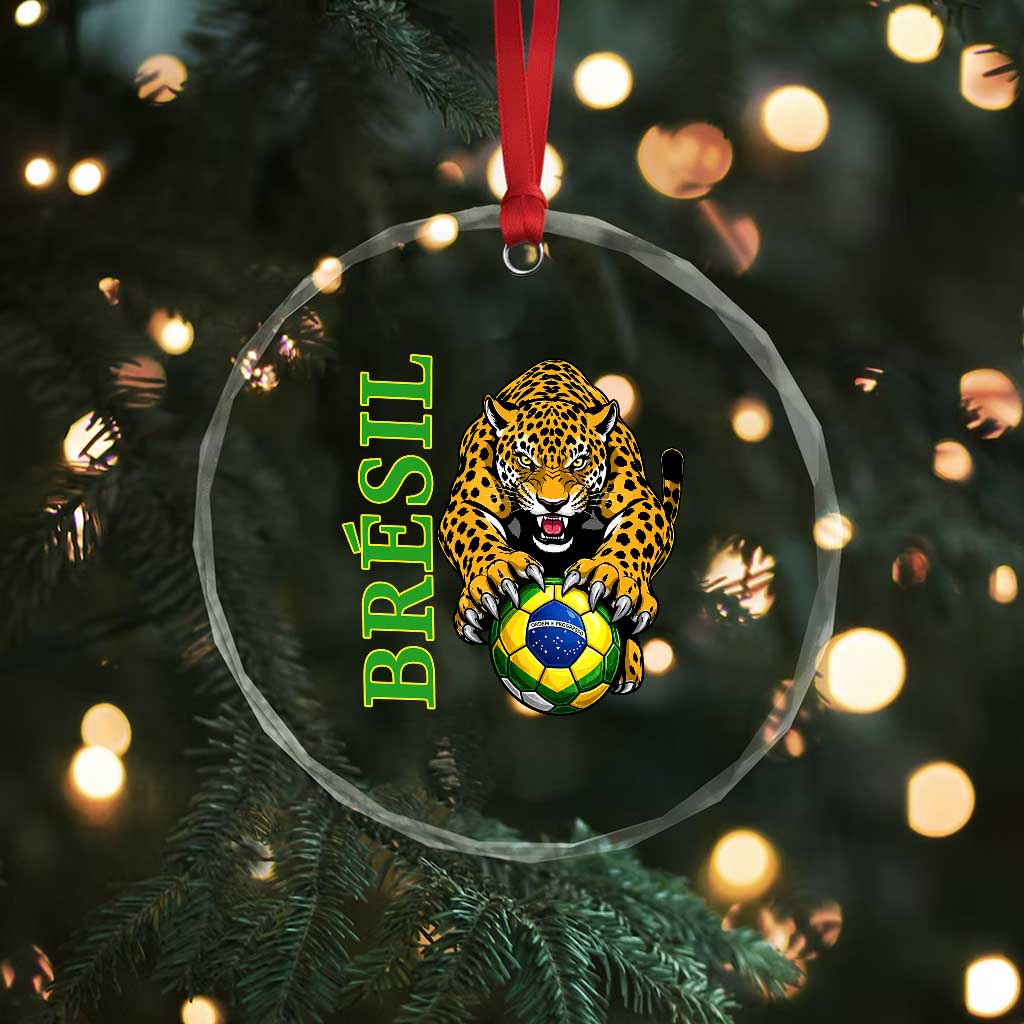 Brazil Soccer Jaguar Crystal Glass Ornament Football Supporter Gift TS12 Print Your Wear