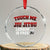 Brazilian BJJ Crystal Glass Ornament Touch Me First Jiu Jitsu Lesson Is Free TS10 Transparent Glass 3'' Circle Print Your Wear