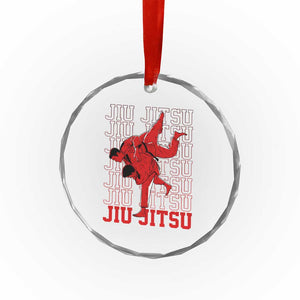 Brazilian Jiu Jitsu Crystal Glass Ornament BJJ Distressed TS10 Print Your Wear