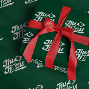 Brazilian Jiu Jitsu Wrapping Paper Roll Christian Cross BJJ Fighter Training Tee for Martial Arts Lovers TS10 Green Print Your Wear