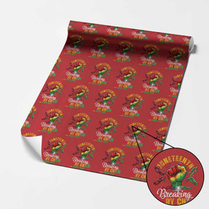 Breaking Every Chain Since 1865 Juneteenth Wrapping Paper Roll Celebrating Black Freedom TS10 Red Print Your Wear