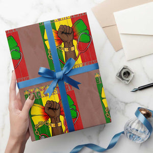 Breaking Every Chain Wrapping Paper Roll Black History Medical Professional Gift TS12 Mocha Print Your Wear