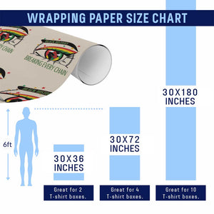 Breaking Every Chain Wrapping Paper Roll Black History Month Freedom Gift TS12 Print Your Wear