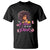 Breast Cancer Awareness T Shirt In October We Wear Pink Ribbon Black Afro Women TS02 Black Printyourwear