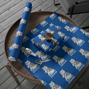 British Shorthair Skin Cancer Awareness Wrapping Paper Roll Melanoma Fighter Cat Gift TS12 Blue Print Your Wear