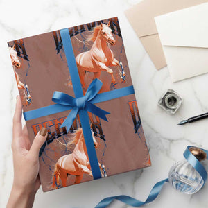 DFB Fan Wrapping Paper Roll Vintage Mascot Game Day Bootleg TS10 Mocha Print Your Wear