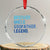 Brother Uncle Godfather Legend Crystal Glass Ornament Best Funny Uncle Fathers Day TS10 Transparent Glass 3'' Circle Print Your Wear