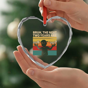Bruh 67 New Years Eve Party Heart Crystal Glass Ornament Six Seven Boys 67 Meme 6 7 Numbers TS10 Print Your Wear