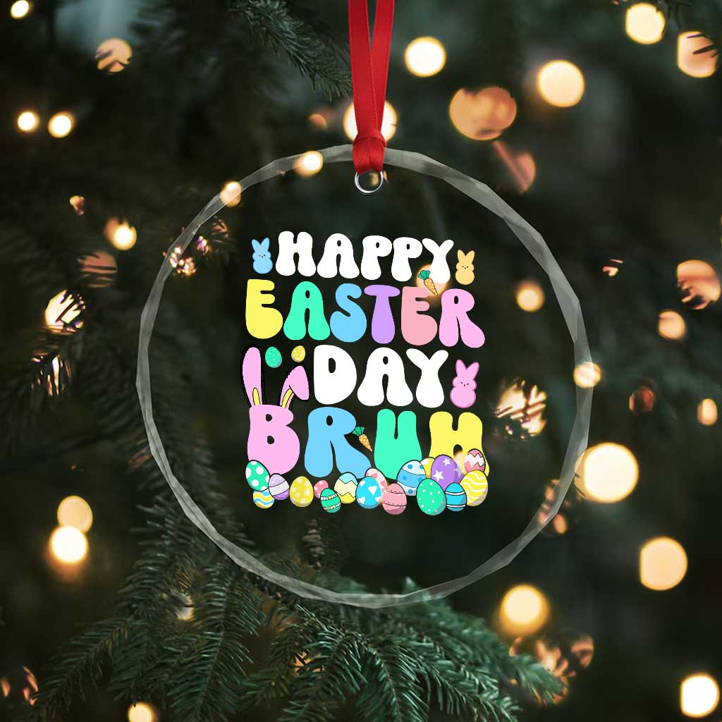 Bruh Easter Crystal Glass Ornament Teens Boys Kids Cute Bunny Eggs TS10 Print Your Wear