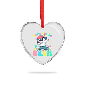 Bruh Easter Heart Crystal Glass Ornament Funny Bunny Dab Rabbit Dance TS10 Print Your Wear