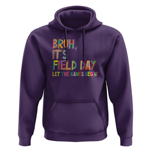 Bruh It's Field Day Hoodie Let The Games Begin Field Trip Fun Day TS09 Purple Print Your Wear