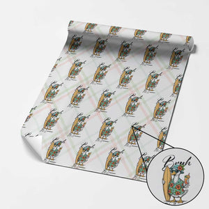 Bruh Its Summer Wrapping Paper Roll Funny Hawaiian Goose Surfer Graphic