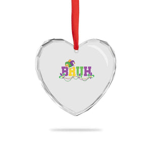 Bruh Mardi Gras Heart Crystal Glass Ornament Carnival New Orleans Trip Parade Outfit Teens Boys Kids TS10 Print Your Wear