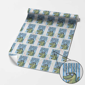 Bruh We Out Alligator Wrapping Paper Roll Last Day of School Teacher TS14 Christmas Plaid Print Your Wear