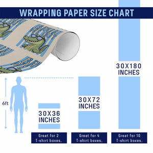Bruh We Out Alligator Wrapping Paper Roll Last Day of School Teacher TS14 Print Your Wear