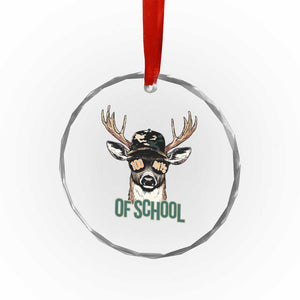 Bucked' 100 Days Of School Crystal Glass Ornament Deer Student Boy Girls 100th Day TS02 Print Your Wear