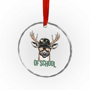 Bucked' 100 Days Of School Crystal Glass Ornament Deer Student Boy Girls 100th Day TS02 Print Your Wear