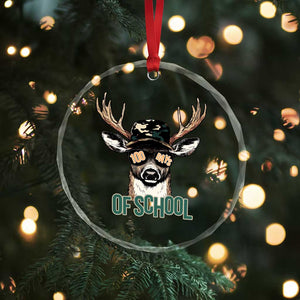 Bucked' 100 Days Of School Crystal Glass Ornament Deer Student Boy Girls 100th Day TS02 Print Your Wear