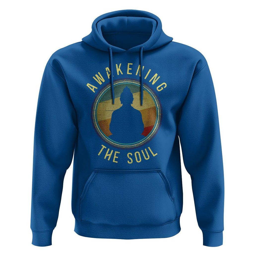 Buddhism Hoodie Awakening The Soul Buddha Zen Yoga TS09 Royal Blue Printyourwear