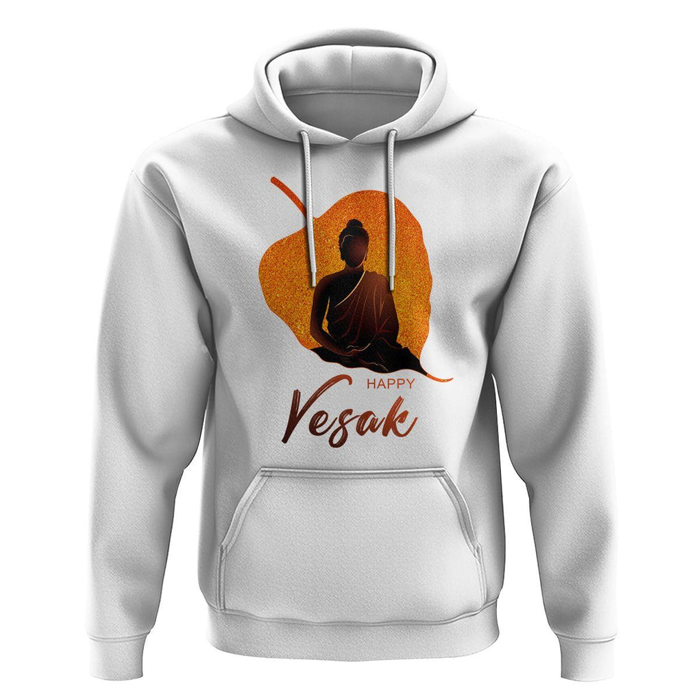 Buddhism Hoodie Happy Vesak Buddha Zen Yoga TS09 White Printyourwear