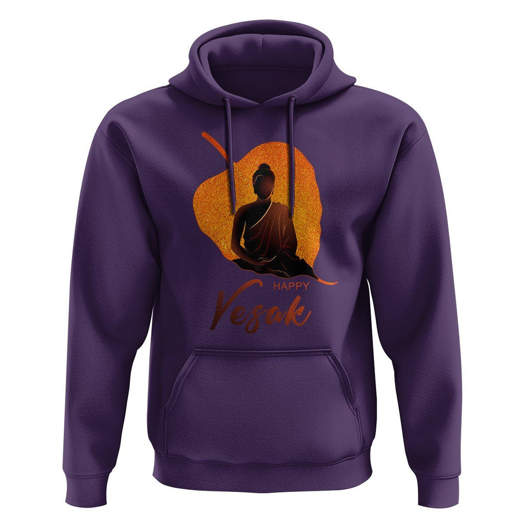 Buddhism Hoodie Happy Vesak Buddha Zen Yoga TS09 Purple Printyourwear