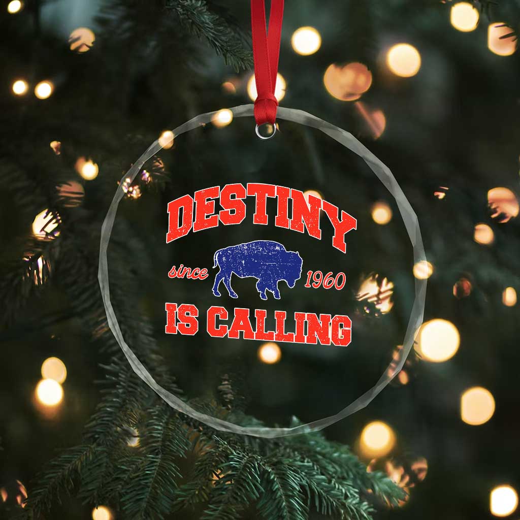 Buffalo Fan Crystal Glass Ornament Vintage Destiny is Calling Victory Monday TS10 Print Your Wear