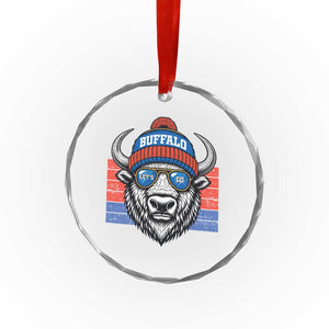 Buffalo Football Crystal Glass Ornament Vintage 90s Bill Fan Game Day TS10 Print Your Wear