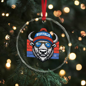 Buffalo Football Crystal Glass Ornament Vintage 90s Bill Fan Game Day TS10 Print Your Wear