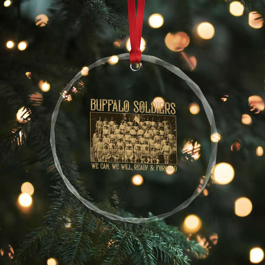 Buffalo Soldiers Crystal Glass Ornament 9th and 10th Cavalry African American Heros Black Soldiers TS10 Print Your Wear