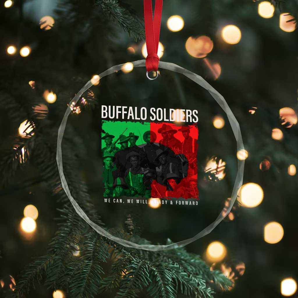 Buffalo Soldiers Crystal Glass Ornament 9th and 10th Cavalry Afro African American Heros TS10 Print Your Wear