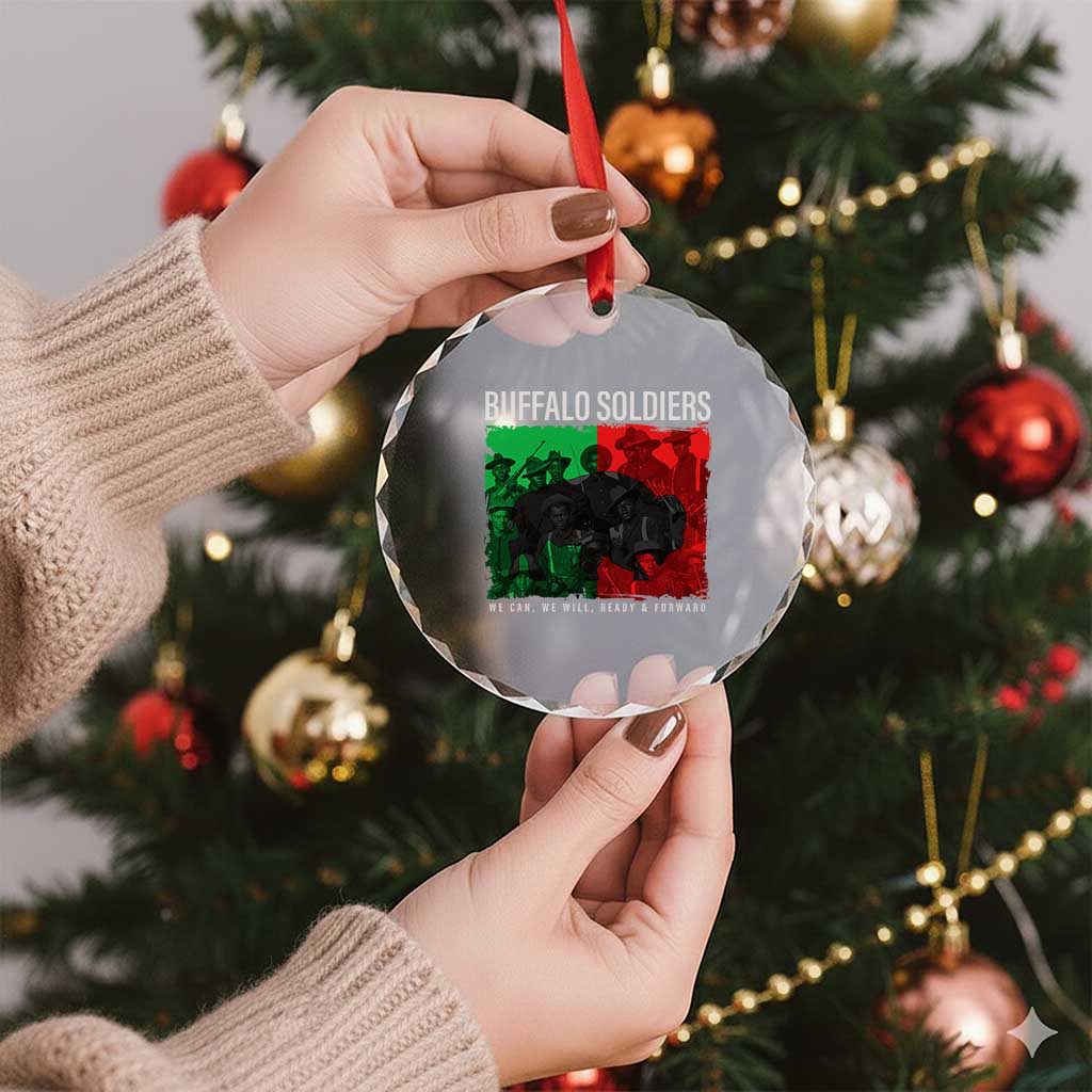 Buffalo Soldiers Crystal Glass Ornament 9th and 10th Cavalry Afro African American Heros TS10 Print Your Wear