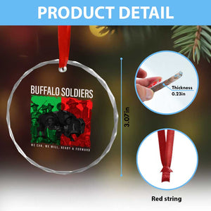 Buffalo Soldiers Crystal Glass Ornament 9th and 10th Cavalry Afro African American Heros TS10 Print Your Wear