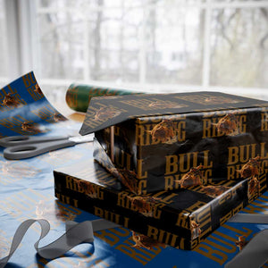 Bull Riding Cowboy Western Texas Rodeo Life Wrapping Paper Roll TS12 Black Print Your Wear