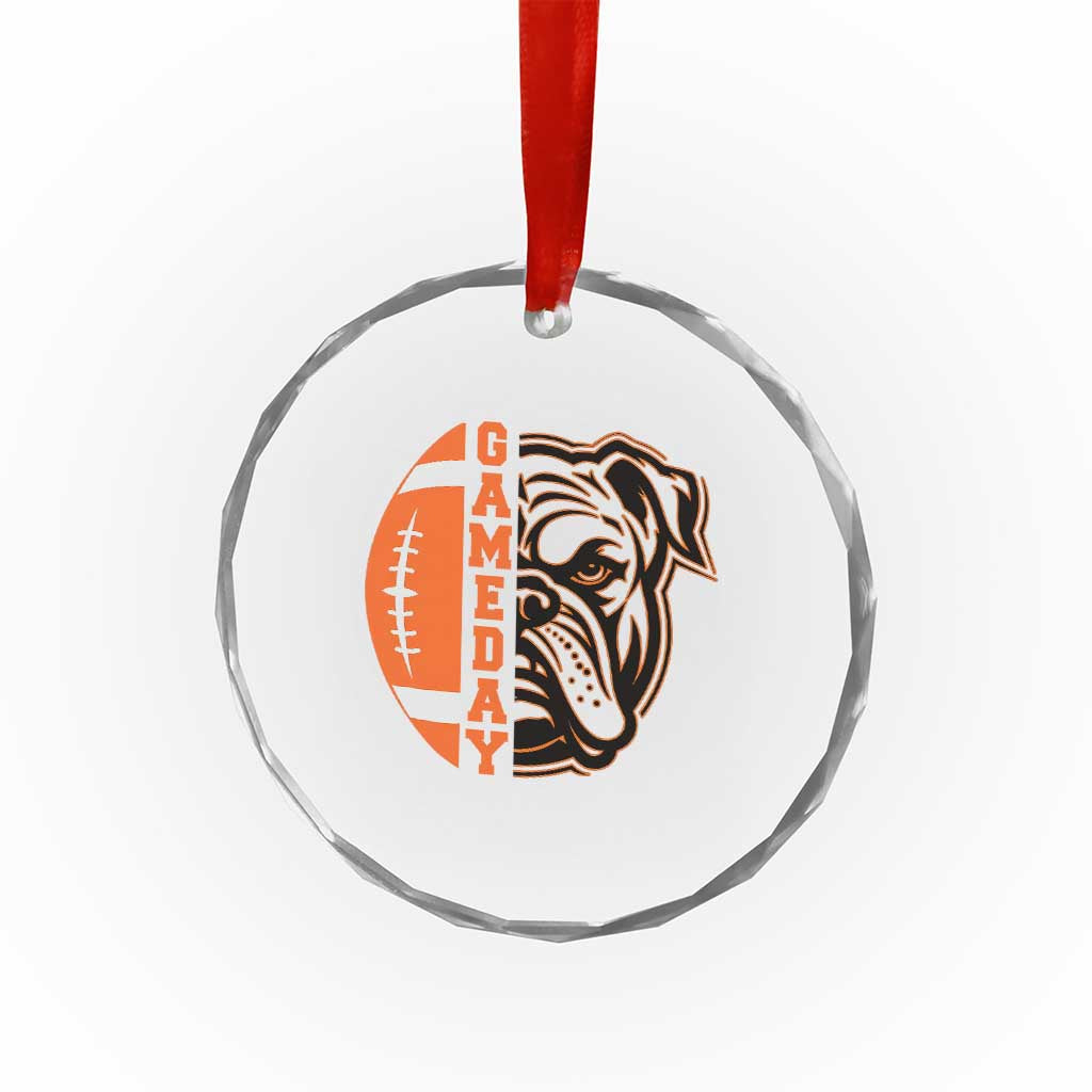 Bulldog Football Lover Crystal Glass Ornament Game Day Fan Lifestyle TS12 Print Your Wear